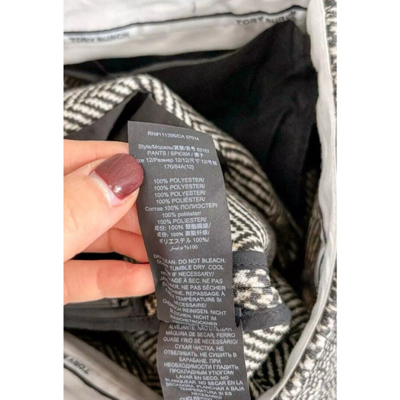 Tory Burch Donegal Cropped Flare Pants Printed Career, 6 - Picture 11 of 11